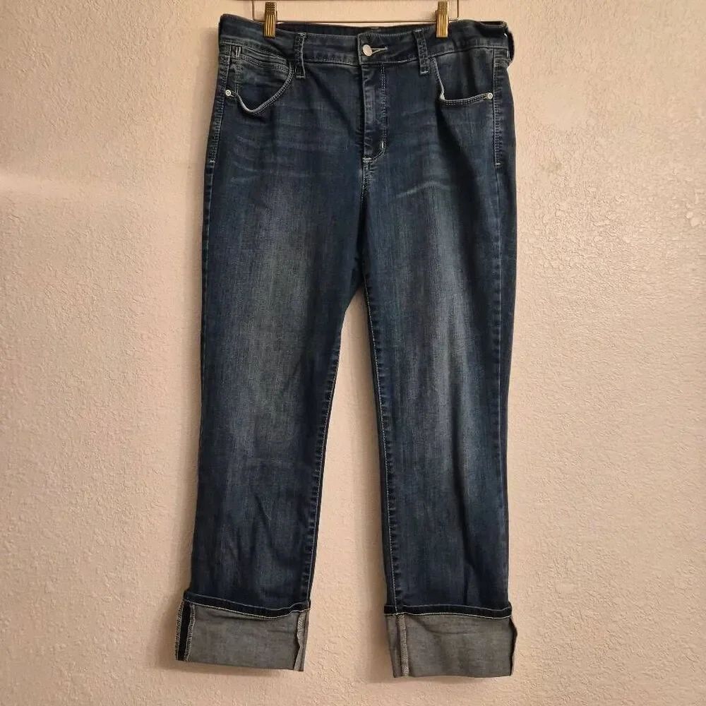 NYDJ Capri Denim Jeans: 14W Comfy Flattering Fit Summer Essential Chic